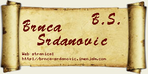 Brnča Srdanović vizit kartica